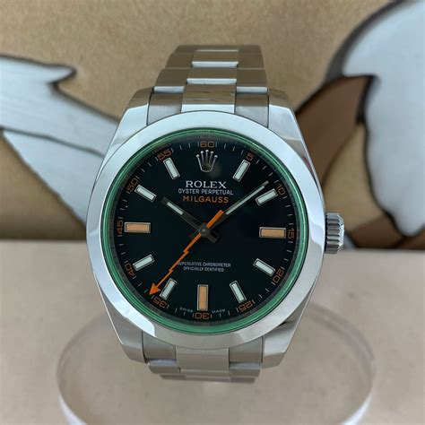 bollino verde cassa rolex|Rolex Milgauss 40MM IN ACCIAIO VETRO VERDE .